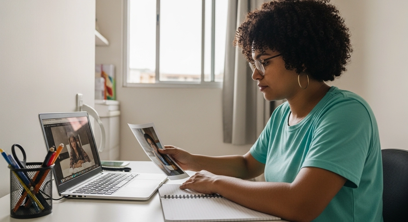 Texto pronto para melhorar descrição de imagem antes de gerar