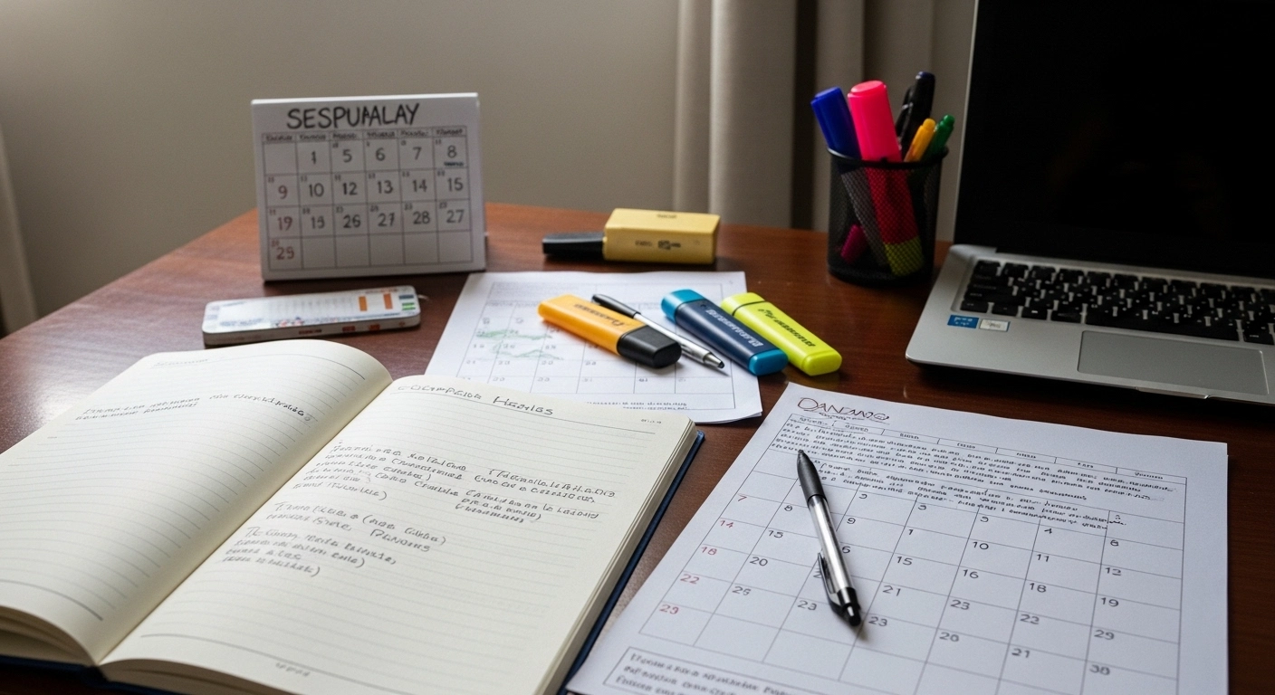 Itens que não podem faltar em um pedido para montar cronograma de revisão