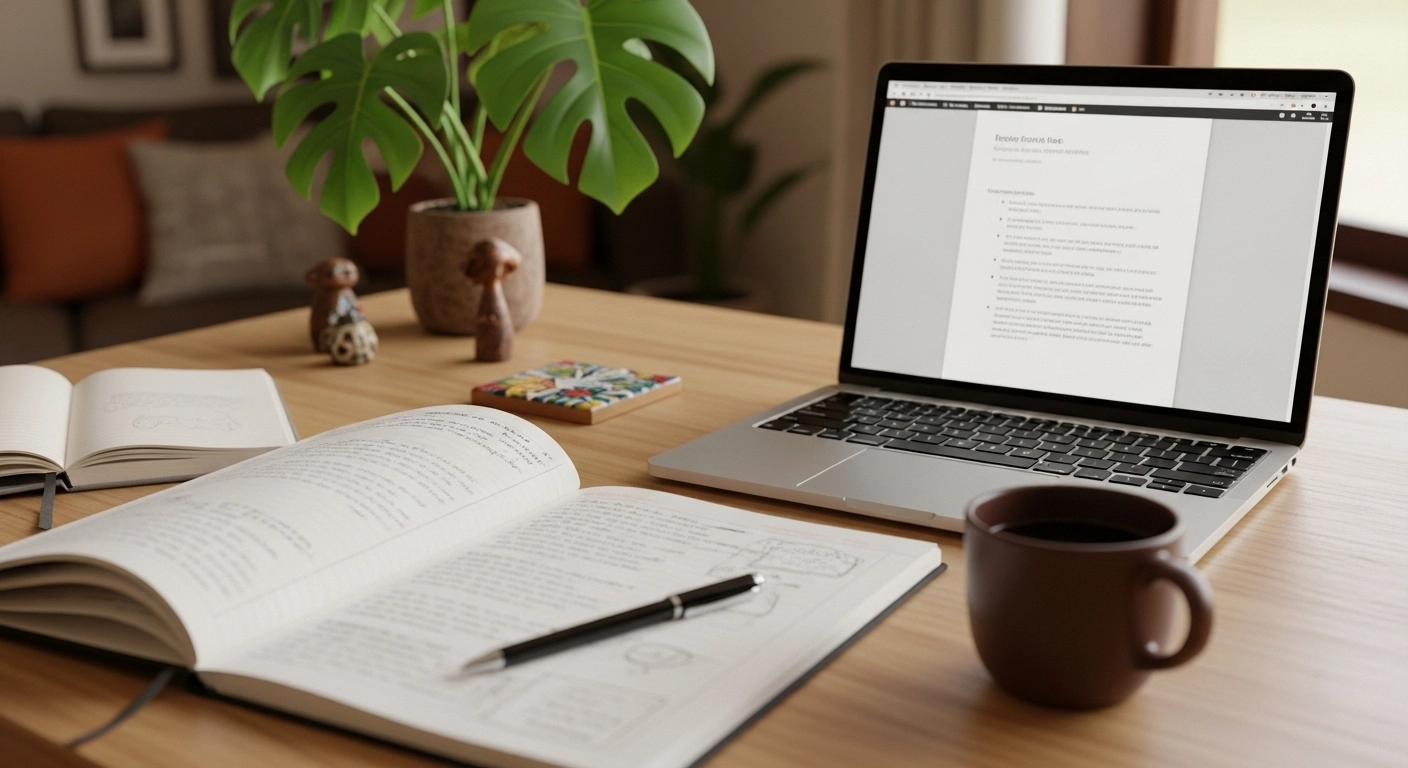 Texto pronto para transformar anotações soltas em mensagem organizada